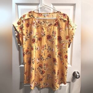 Floral Yellow Top